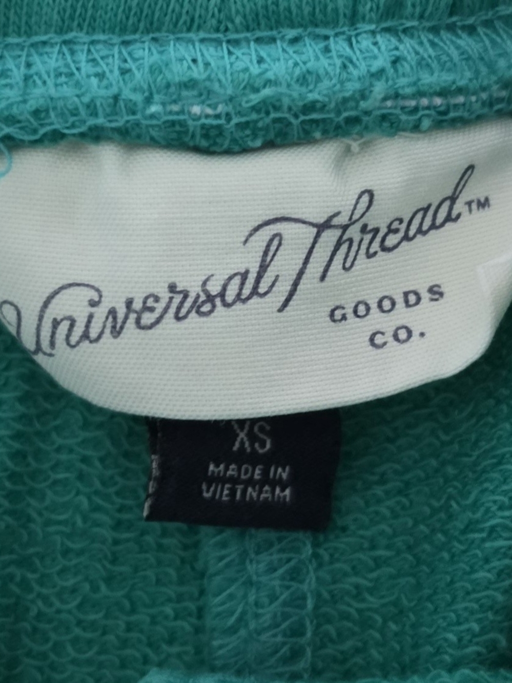 Universal Thread Teal Ruffle Waist Drawstring Shorts - Picture 2 of 3